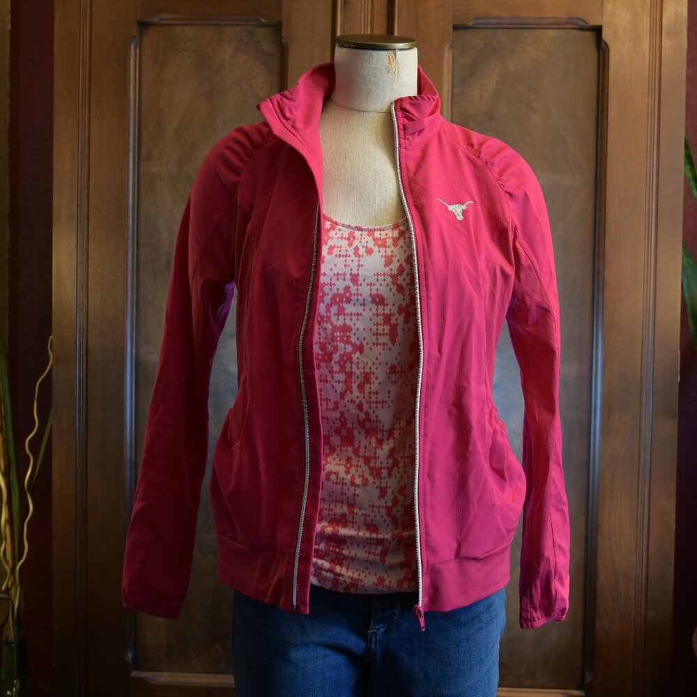 Lija Women's Longhorns Pink Full-Zip Jacket Size M - Picture 2 of 6